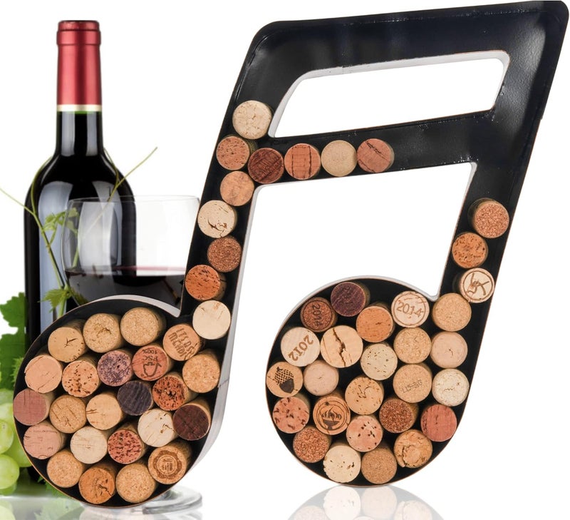 Made Easy Kit Metal Letter Wine Cork Keepsake Saver & Holder Monogram w/Free Wall Mount Kit A-Z (Quavers, Large) - Image 1